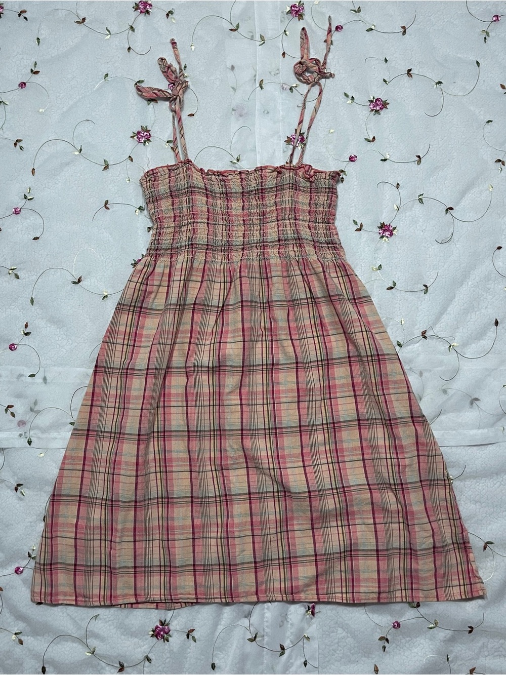 Plaid Tube Dress